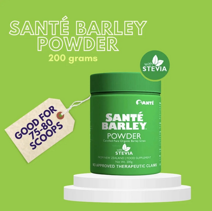 Santé Barley Powder in Canister with Stevia