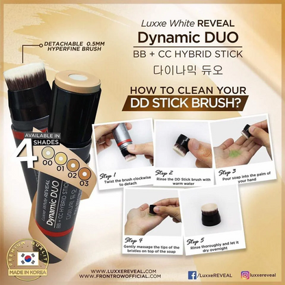 White Reveal Dynamic Duo Bb + Cc Hybrid Stick - SPF 50 PA+++ SHADE 03